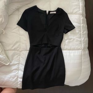 Black cut out dress